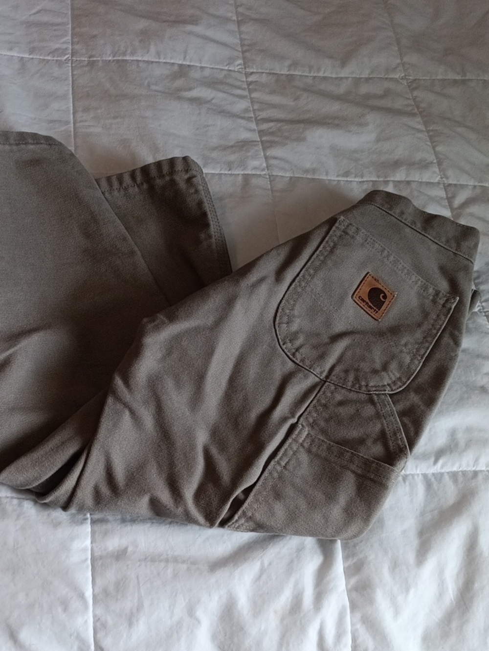 Carhartt Kids Brown Canvas Utility Pants